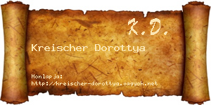 Kreischer Dorottya névjegykártya