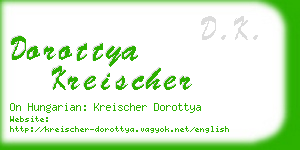 dorottya kreischer business card